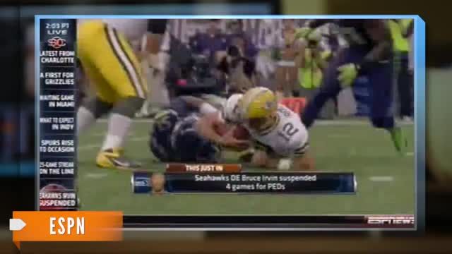 News video: Seahawks Bruce Irvin Suspended Four Games for PED Violation