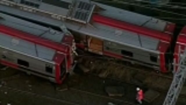 News video: Commuter trains collide injuring up to 60 people