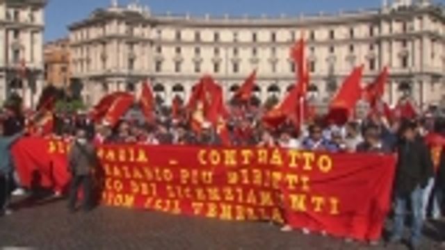 News video: Rome protest turns up heat on Letta